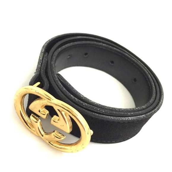 Gucci Accessories - GUCCI Interlocking GG Belt Black 31.5 inches/80cm Belt Authentic